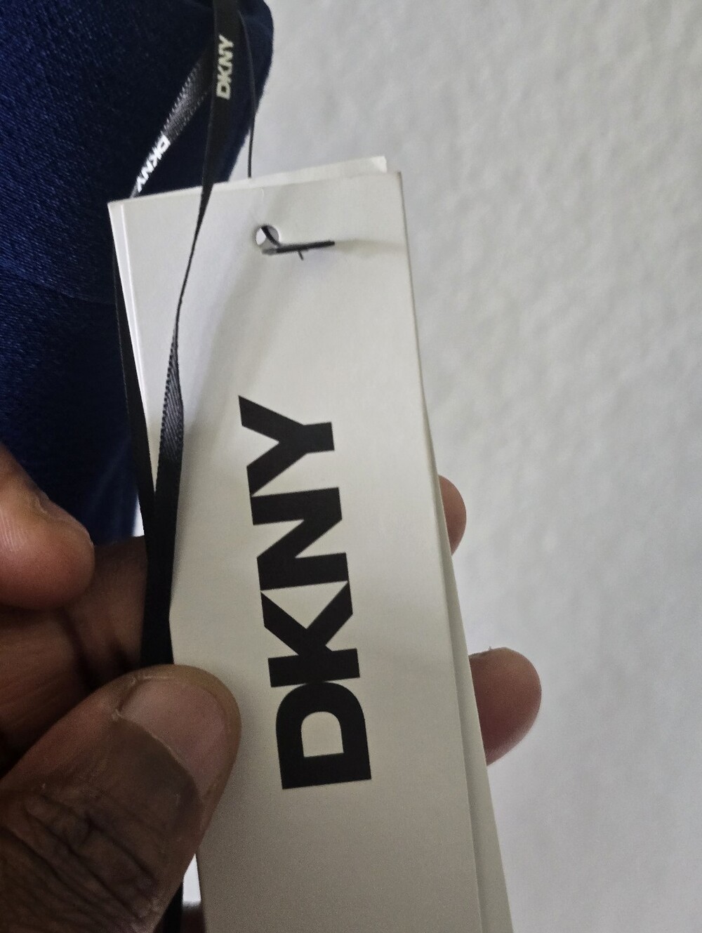 NWT DKNY Blue Fit & Flare Dress Women Size 8 Sleeveless Knee Length Career $139 - Picture 7 of 12
